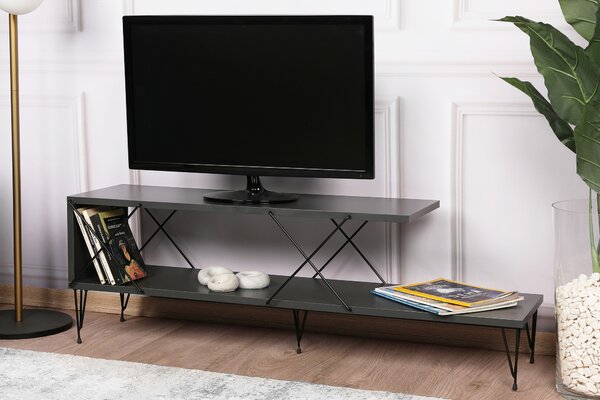 TV stolek/skříňka Loira (antracit). Akce -21%
