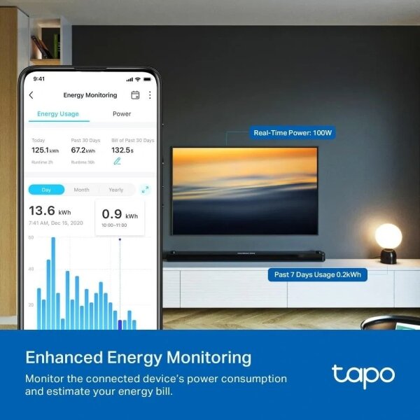 TP-Link - Chytrá zásuvka E MATTER 3680W Wi-Fi