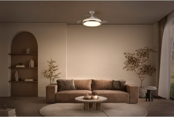 Osram - LED Stropní svítidlo s ventilátorem CEILING FAN LED/66W/230V bílá + DO