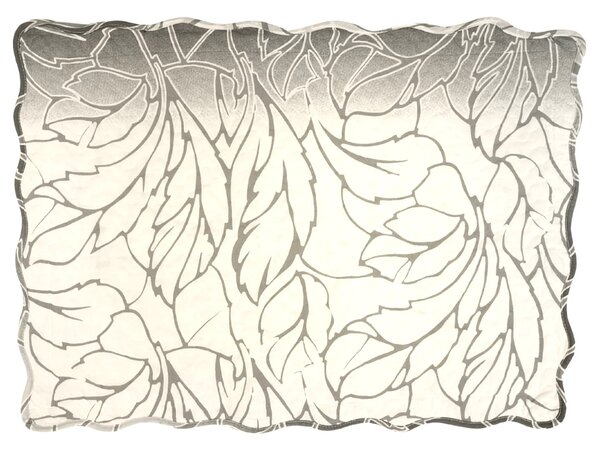 Přehoz bavlněný Fatima Šedý TiaHome - 220x240cm + 2ks 50x70cm
