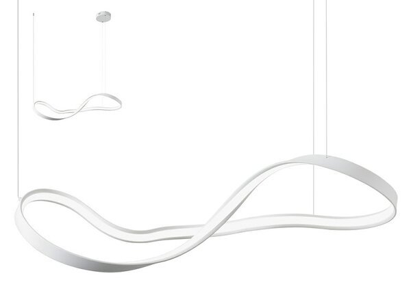 Redo Závěsné LED svítidlo Nubo, š. 940 mm, 4000K Barva: Bílá
