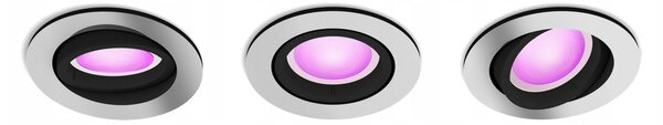 Stropní bodové svítidlo kulatý Philips Hue stříbrné