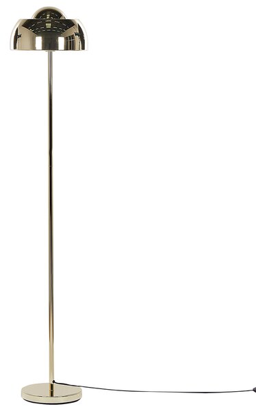 Kovová stojací lampa zlatá SENETTE