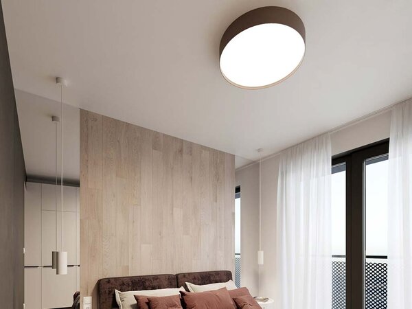 Led2 Stropní LED svítidlo ROMO ø 80 cm, kávová Stmívání, řízení: 3000K/4000K TRIAC