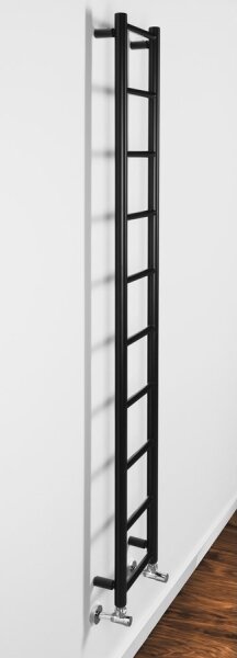 Sapho - Koupelnový radiátor DINA 168x25 cm matná černá