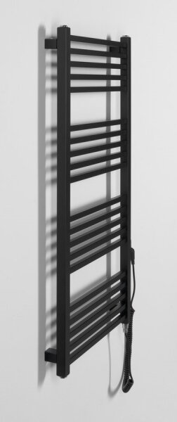 Sapho - Elektrický sušák na ručníky METRO-E 400W 106x50 cm matná černá