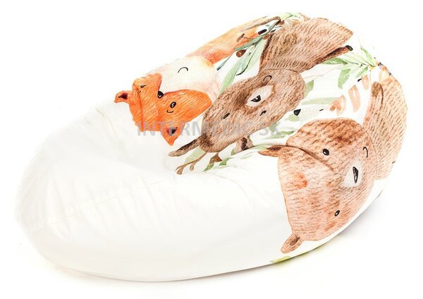 Sedací vak Sako Modern Velvet - Zvířátka TiaHome