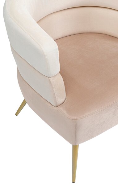 KOKTEJLOVÉ KŘESLO, textil, krémová, béžová Kare-Design - Křesla klasická