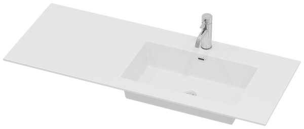 Koupelnová skříňka s umyvadlem HELSINKI 115 cm pravá/černá