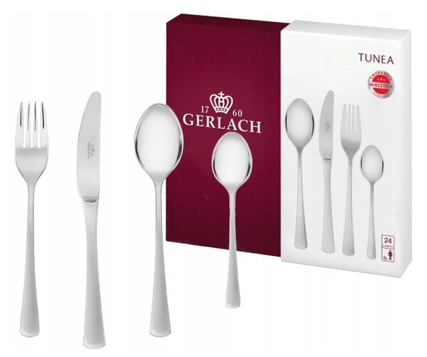 Příbory GERLACH TUNEA NK159 24 dílů pro 6 osob lesk