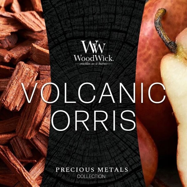 WoodWick svíčka střední VOLCANIC ORRIS