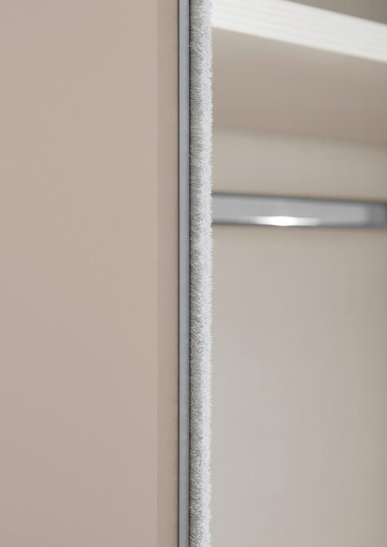 SKŘÍŇ S POSOUVACÍMI DVEŘMI, bílá, 249/222/68 cm Moderano - Šatní skříně