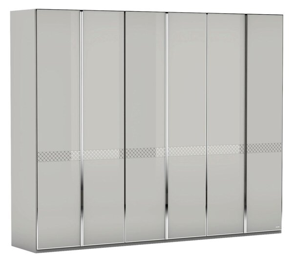 ŠATNÍ SKŘÍŇ S OTOČNÝMI DVEŘMI, světle šedá, 298/240/63 cm Joop! - Šatní skříně