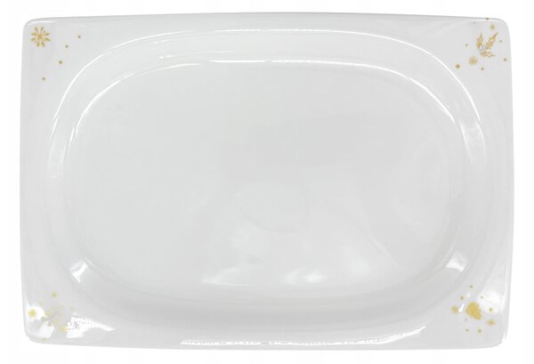 Porcelánový servírovací tác Zlatá Koleda 2025 - 35 x 23 cm