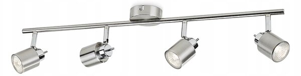 Lampa Nástěnná Stropní Bodové Světlo 4x GU10 Nikl Meranti Philips