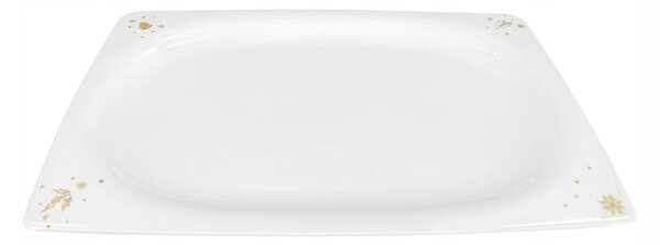 Porcelánový servírovací tác Zlatá Koleda 2025 - 35 x 23 cm