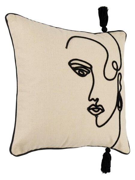 Eglo 420329 - Dekorační polštář CHEVERY 45x45 cm krémová/černá