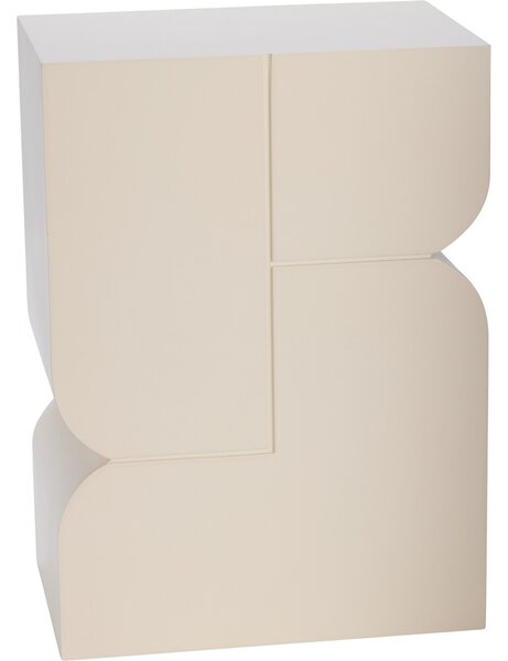 Obdélníkový stolek Home Styling Collection 30,5 x 20 x 42,5 cm, béžové odstíny