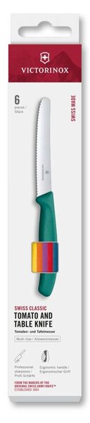 Victorinox Sada kuchyňských nožů na zel. SWISS CLASSIC 11 cm 6 ks pestrobarevná 6.7836.6C1