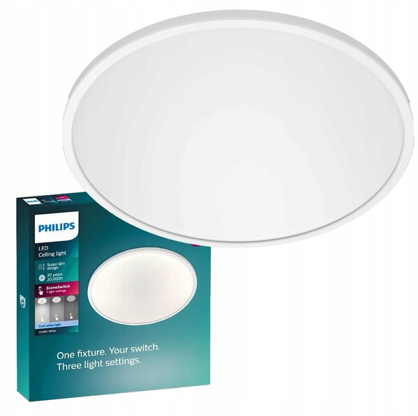 Kulatý Stropní Svítidlo Philips 2,3 x 30 cm bílé