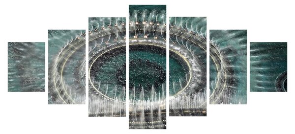 Obraz fontány (210x100 cm)