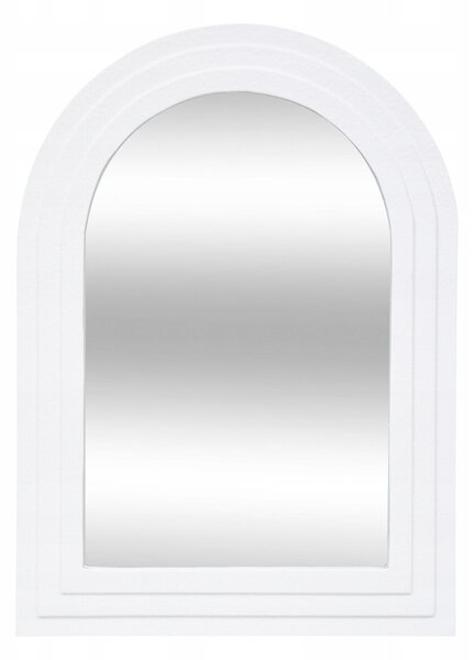 ZRCADLO ZÁVĚSNÉ NA ZEĎ V SILNÉM BÍLÉM MDF RÁMU 40 x 55 ZRCÁTKO