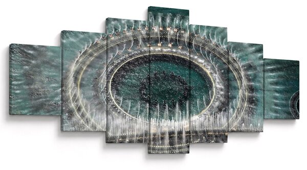Obraz fontány (210x100 cm)