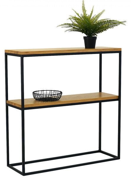 Regál Star s masivními dubovými deskami