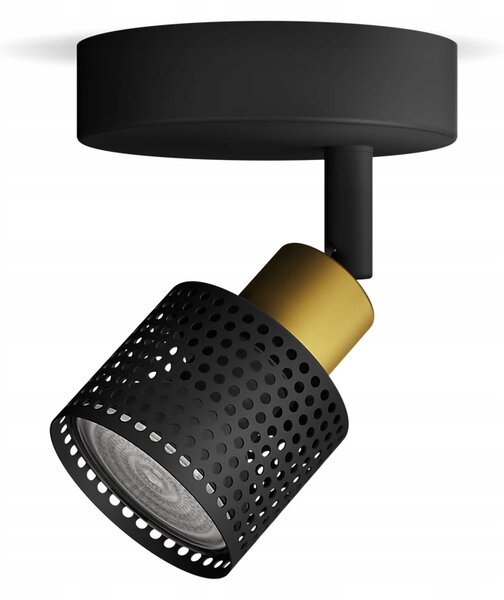 Nástěnné a stropní svítidlo GU10 LED Černo-měděné Niall Philips