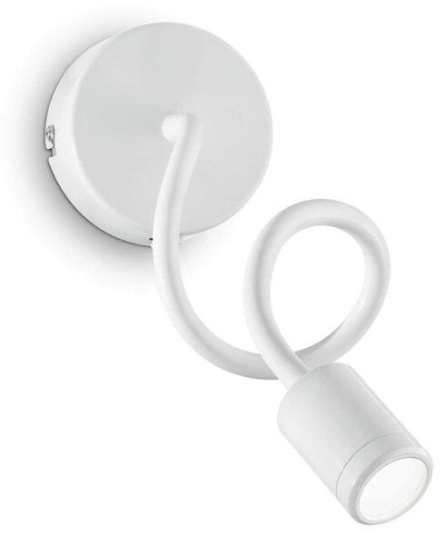 Ideal Lux Nástěnné LED svítidlo Focus-1 ap, Ø 10 cm Barva: Bílá