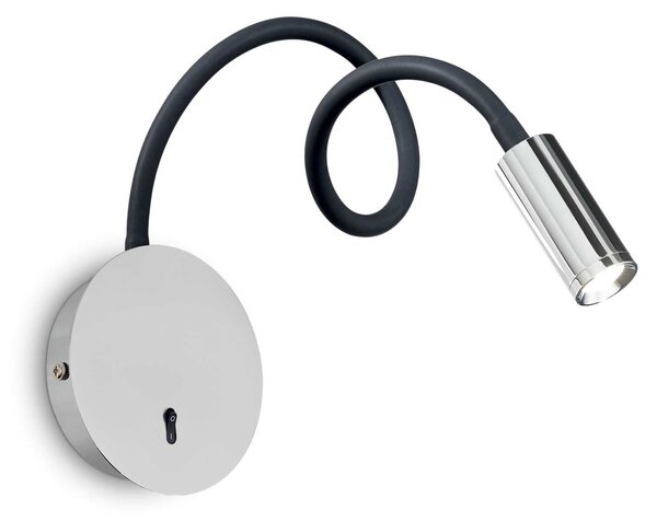 Ideal Lux Nástěnné LED svítidlo Focus-2 ap, Ø 8,5 cm Barva: Černá