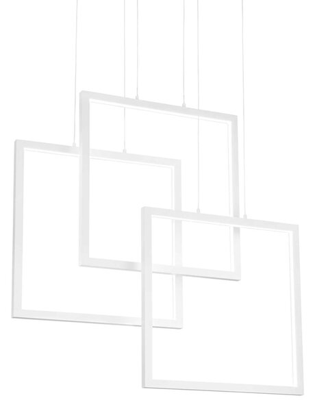Ideal Lux Závěsné svítidlo Frame sp quadrato Barva: Bílá