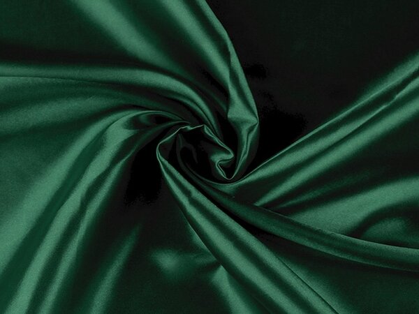 Jednobarevný Satén jemně tuhý METRÁŽ - 15 zelená tm