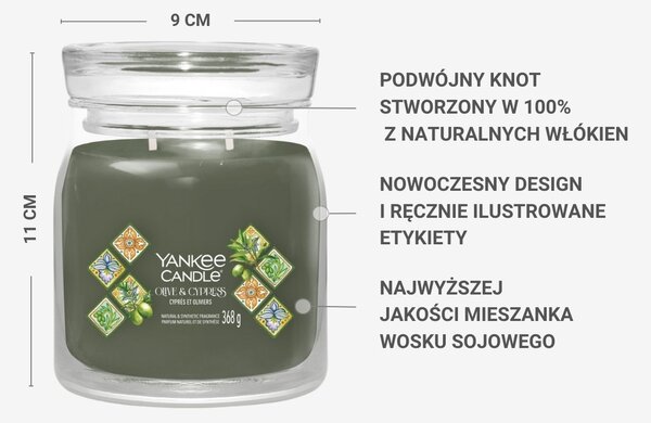 Sójová vonná svíčka Olive Yankee Candle 1 ks