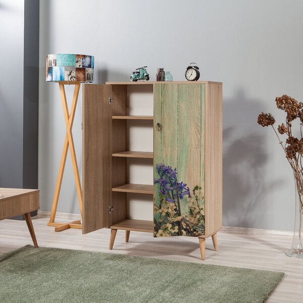 Skříňka Multibox (Dub sonoma). Akce -23%