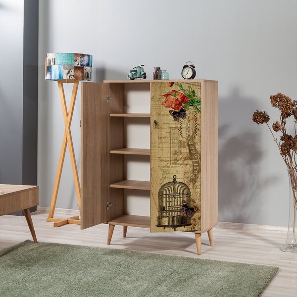 Skříňka Multibox 734 (dub sonoma). Akce -23%