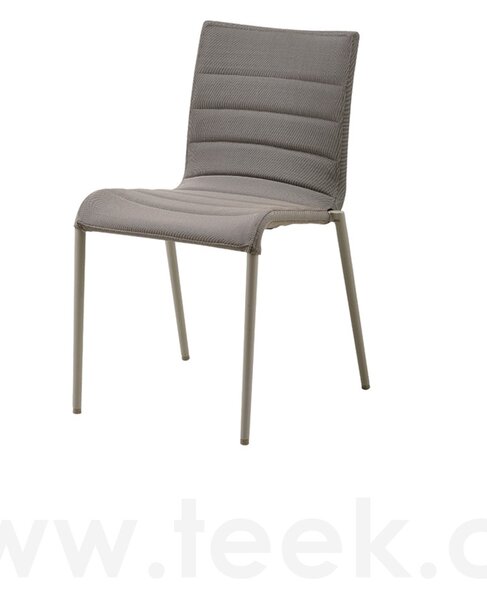 Cane-line Stohovatelná jídelní židle Core, Cane-line, 50x63x83 cm, rám hliník barva grey, výplet venkovní látka AirTouch grey, lze koupit jen po 2ks