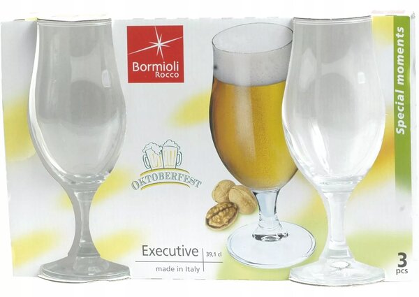 Skleničky na vodu Bormioli Rocco Executive bezbarvé 375 Ml 3 ks