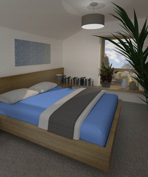 Prostěradlo s gumou 4sleep jersey 90 x 200 cm