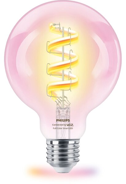 LED žárovka E27 PHILIPS Smart Filament, barevné světlo, 6,3W (ekvivalent 40W), 470lm