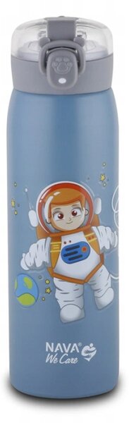NAVA termohrnek pro děti 500 ml modrý We Care