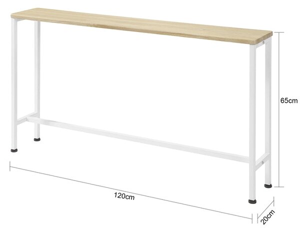 SoBuy FSB19-Z Konzolový stolek Boční stolek Odkládací stolek 120x65x20cm