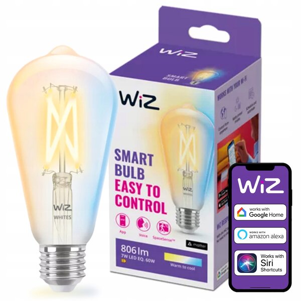 WiZ LED žárovka E27 6,7W 2700-6500K 8718699787172