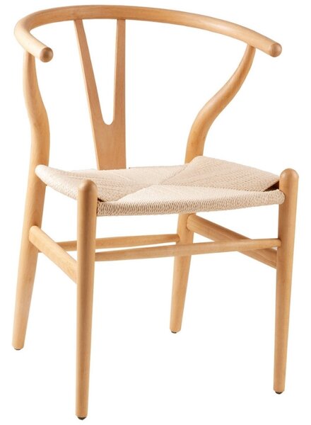 Přírodní dřevěná jídelní židle Somcasa Ada