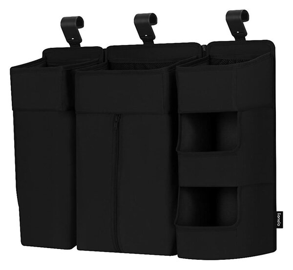 Lionelo - Organizér na postýlku 3v1 SIDEPOCKET Black
