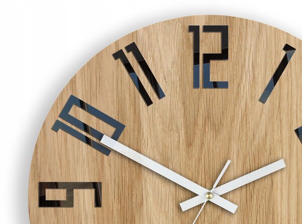 Nástěnné hodiny ModernClock hnědé 33,5 cm