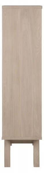 Actona Vitrína A-Line 145 cm bělený dub