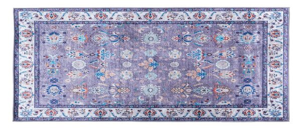 Protiskluzový orientální koberec PRINT SHINE 70x140 cm modrá
