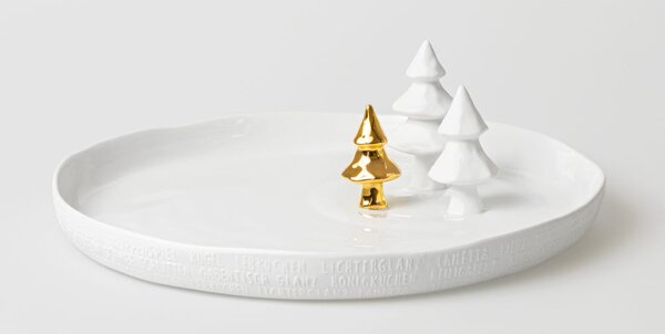 Räder Porcelánový tác Fir Trees
