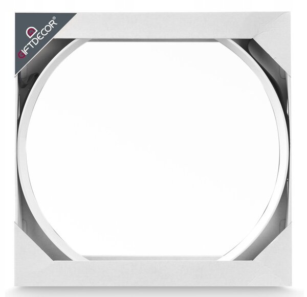 Zrcadlo Giftdeco nástěnné kulaté s rámem, plast, 51 x 76 mm